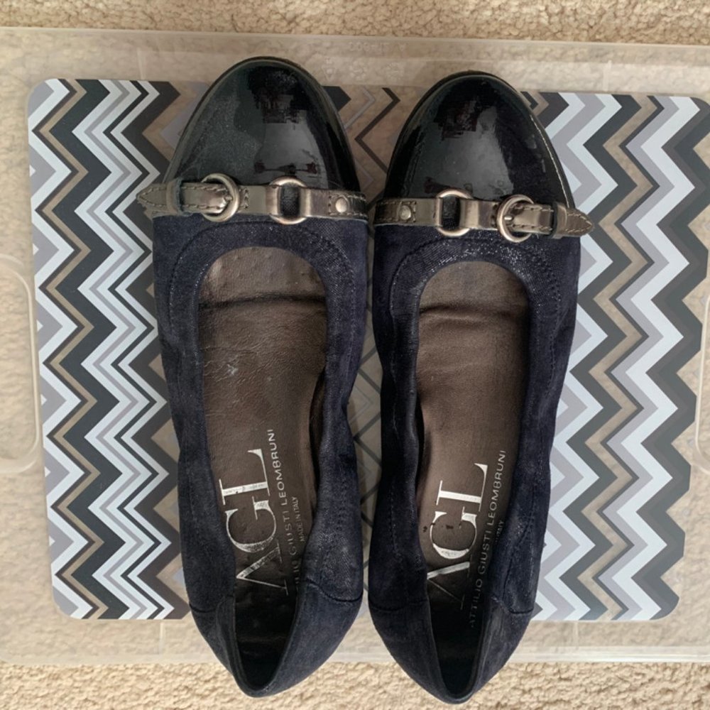 AGL Black ballet flats